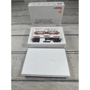Märklin 47452 HO DB Hoyer Container Flat Car 2 Containers Germany NIB